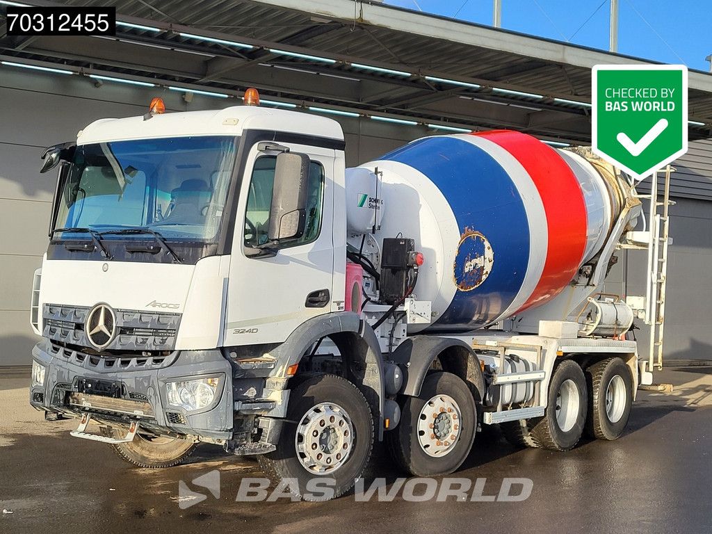 Mercedes Arocs Arocs 3240 8X4 9m3 Stetter mixer Steel suspension Automatic Euro 6