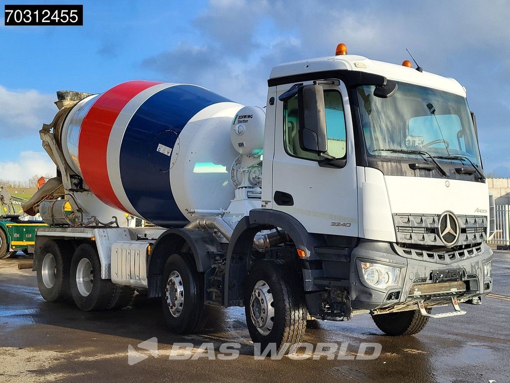 Mercedes Arocs Arocs 3240 8X4 9m3 Stetter mixer Steel suspension Automatic Euro 6