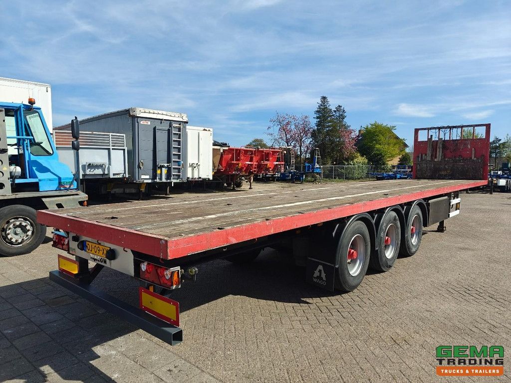 Tracon Trailers TO 3 Open flatbed - Stake pockets - Hardwood floor - 3-axle BPW drum