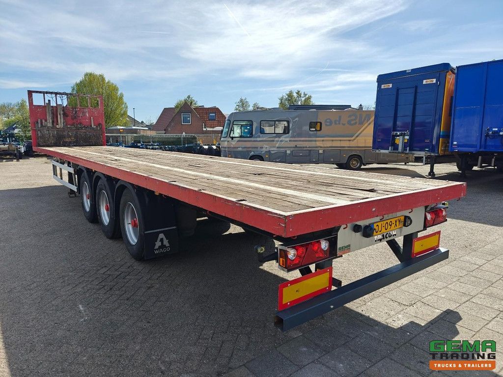 Tracon Trailers TO 3 Open flatbed - Stake pockets - Hardwood floor - 3-axle BPW drum