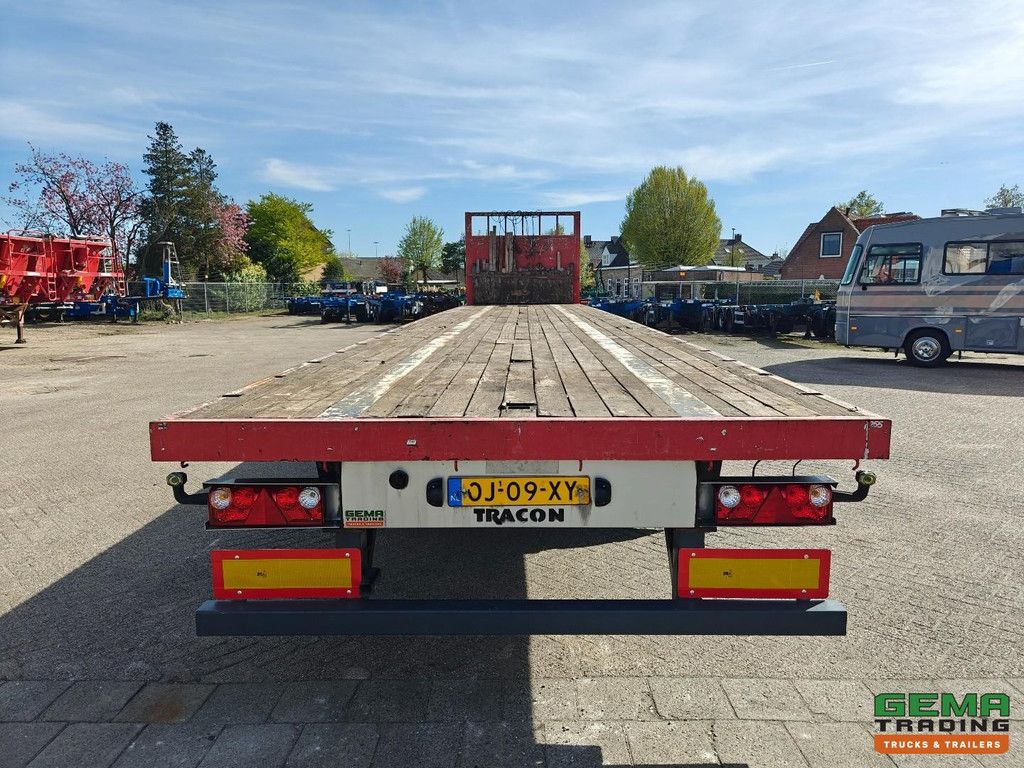 Tracon Trailers TO 3 Open flatbed - Stake pockets - Hardwood floor - 3-axle BPW drum