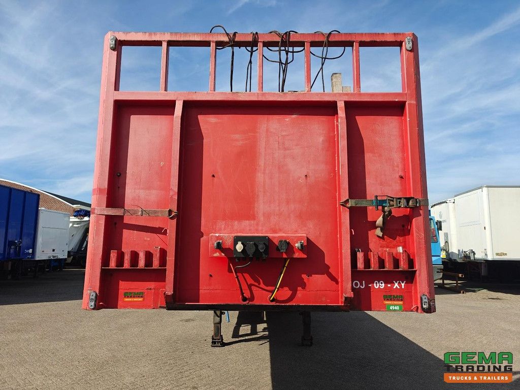Tracon Trailers TO 3 Open flatbed - Stake pockets - Hardwood floor - 3-axle BPW drum