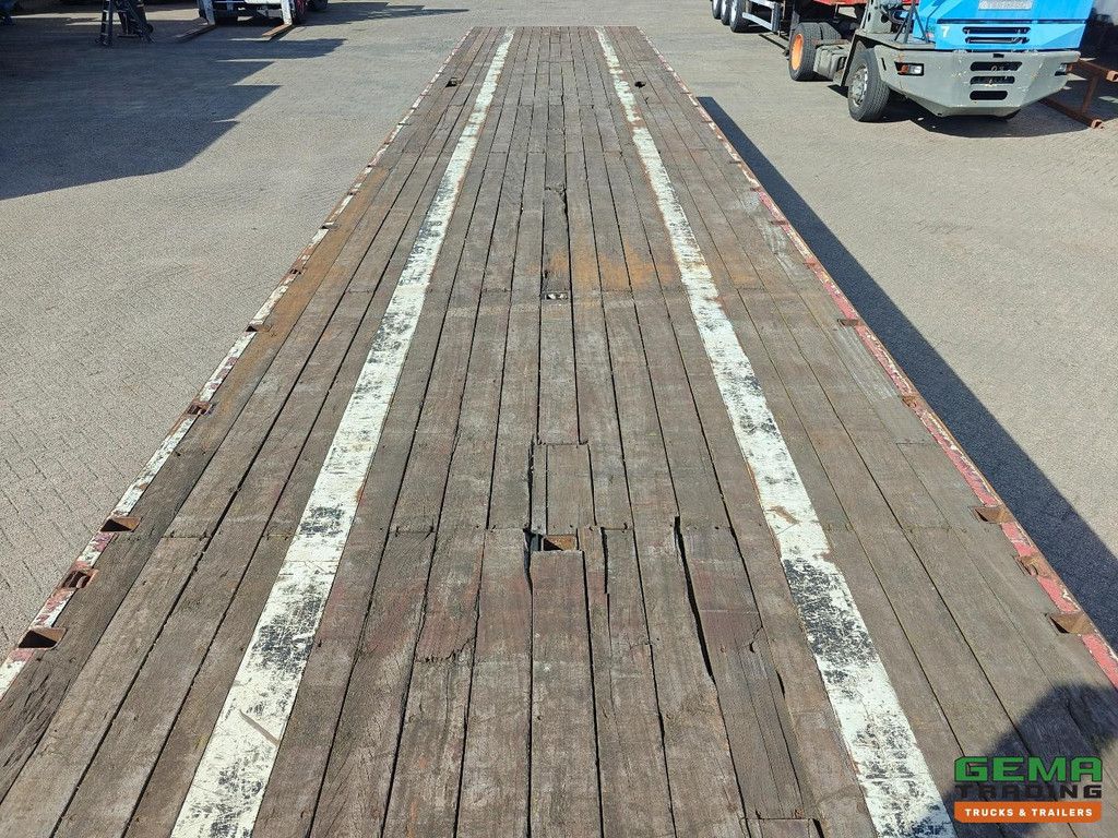 Tracon Trailers TO 3 Open flatbed - Stake pockets - Hardwood floor - 3-axle BPW drum