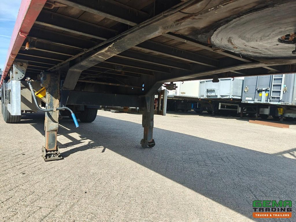 Tracon Trailers TO 3 Open flatbed - Stake pockets - Hardwood floor - 3-axle BPW drum