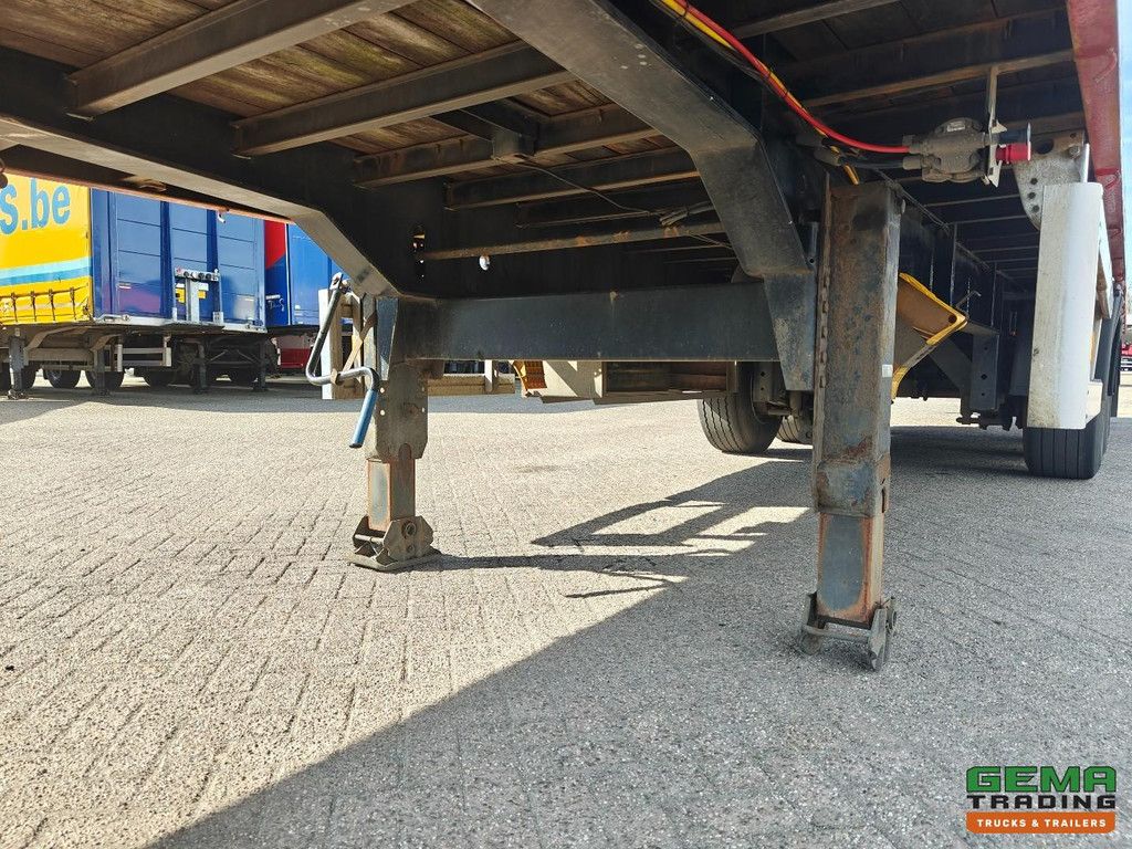 Tracon Trailers TO 3 Open flatbed - Stake pockets - Hardwood floor - 3-axle BPW drum