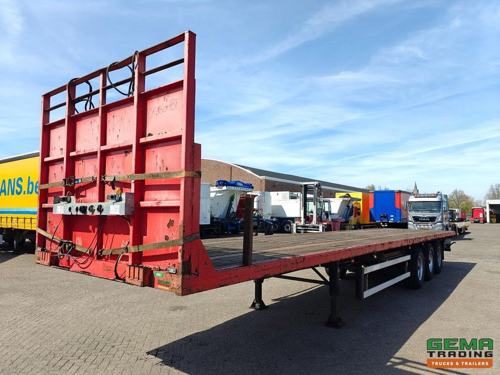 Groenewegen DRO-14-27 Open cargo bed - Stake pockets - Hardwood floor - 3-axle BPW drum 06/2025 MOT