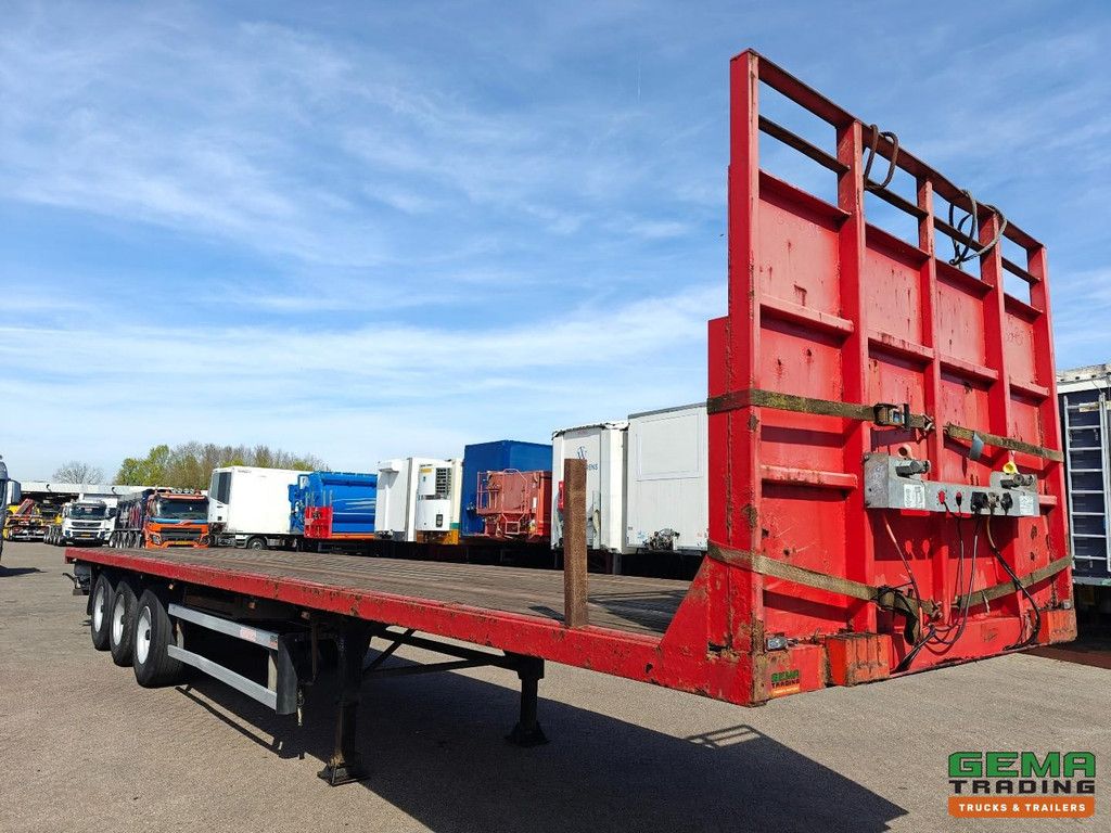 Groenewegen DRO-14-27 Open cargo bed - Stake pockets - Hardwood floor - 3-axle BPW drum 06/2025 MOT