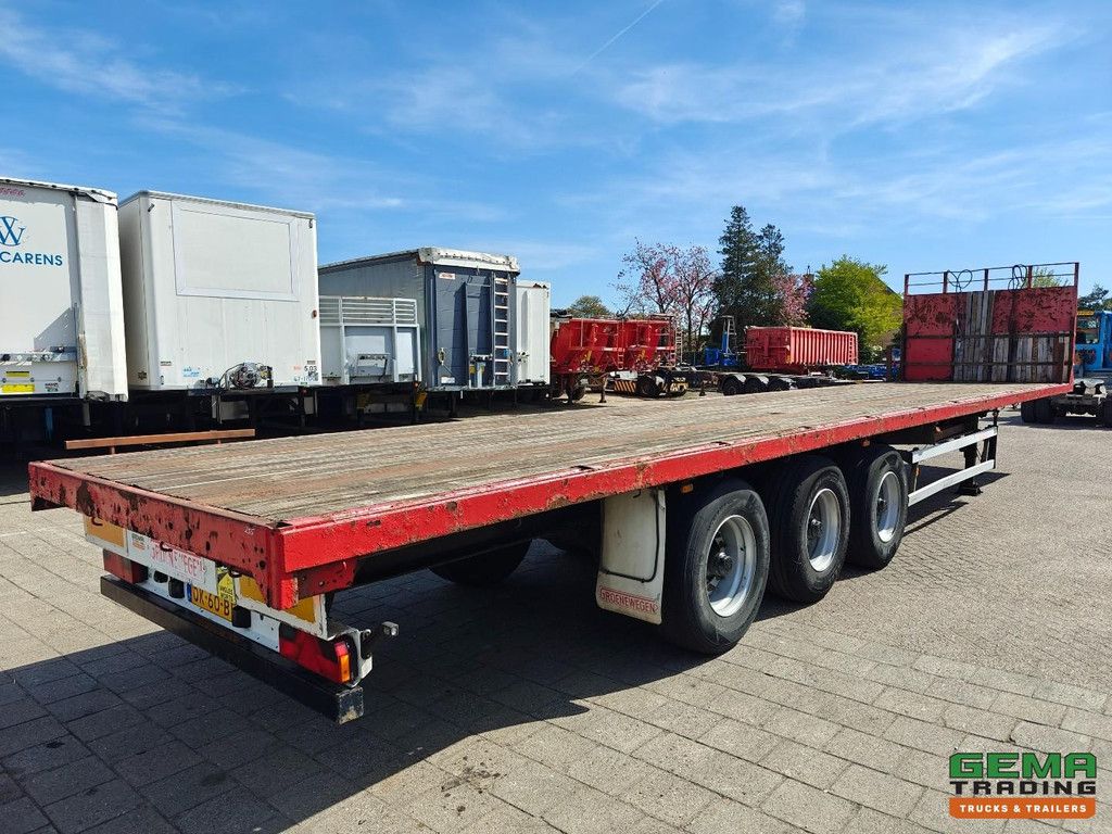 Groenewegen DRO-14-27 Open cargo bed - Stake pockets - Hardwood floor - 3-axle BPW drum 06/2025 MOT