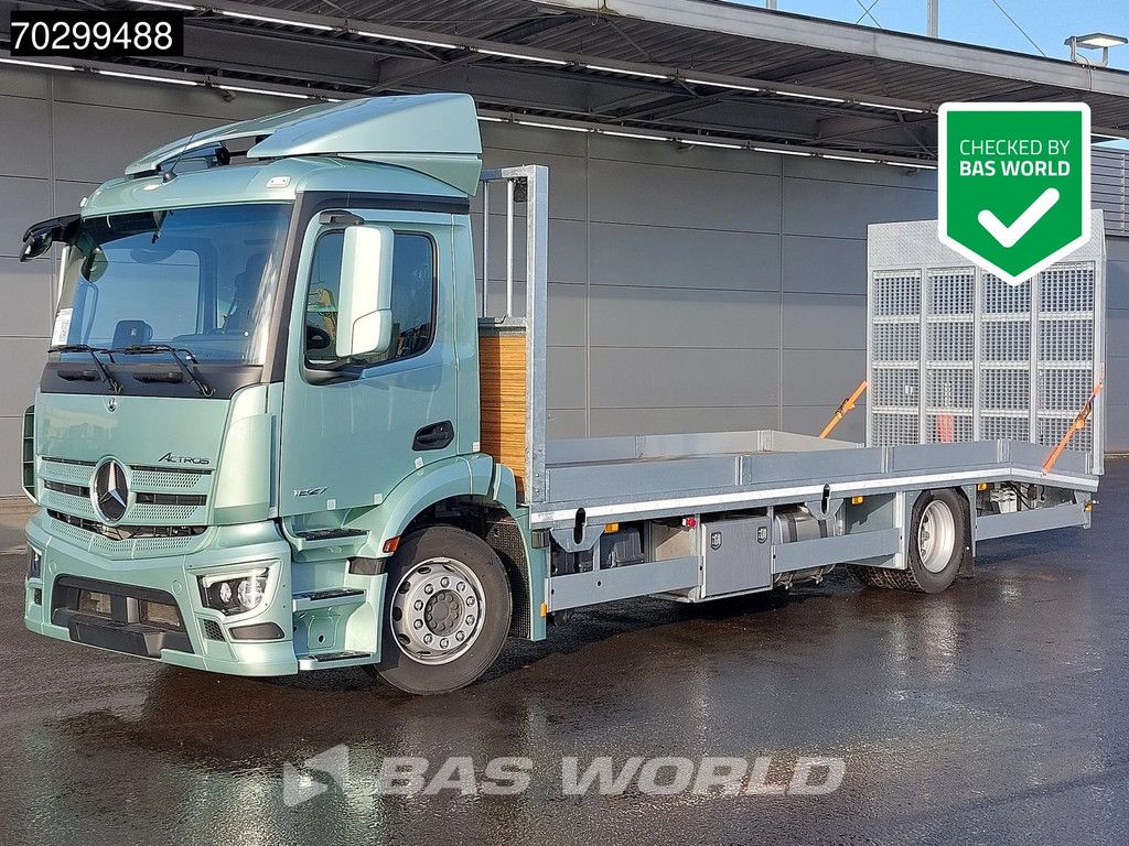 Mercedes Actros 1827 4X2 NEW! machine transporter 101cm loadfloor Oprijwagen Hydraulic ramp Euro 6