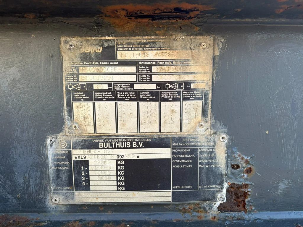 Bulthuis AI 28 E Container aanhanger