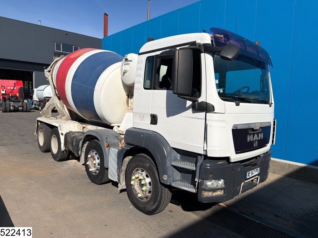 MAN TGS 32 360 8x4, Euro 4, 9m3, Schwing, manual transmission