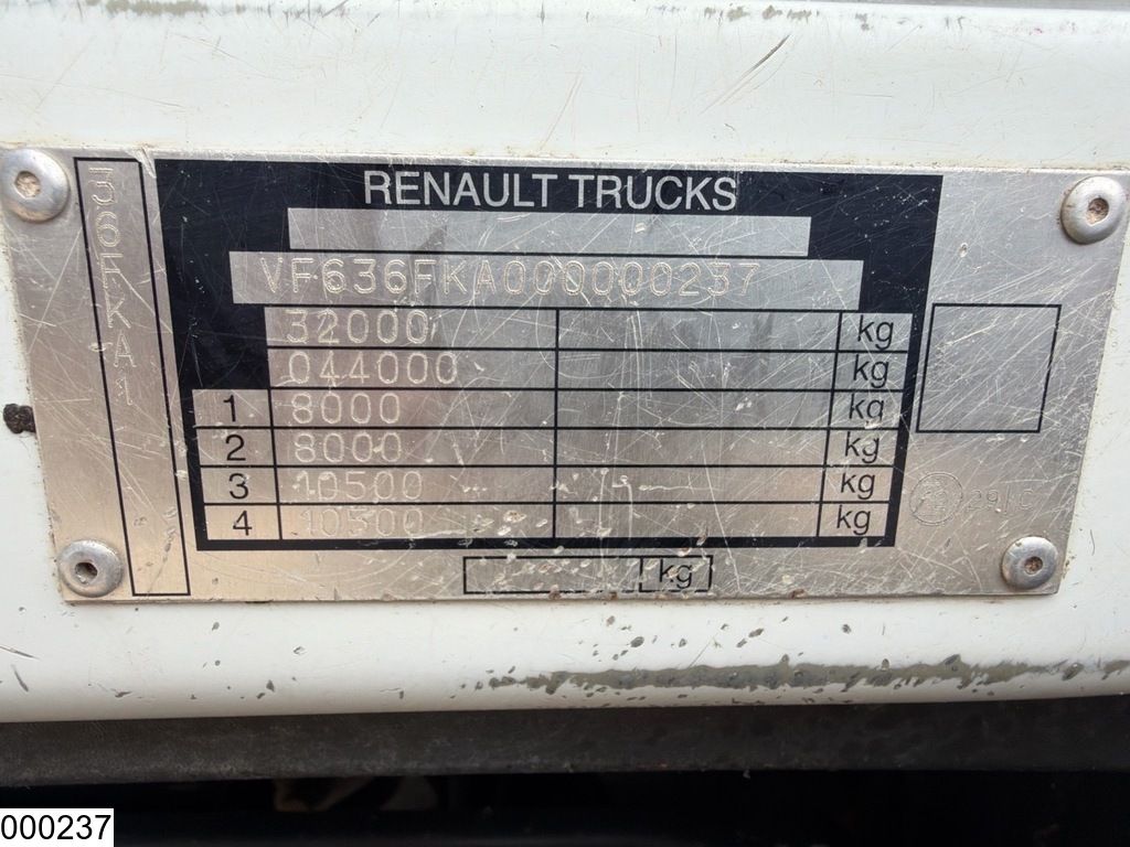 Renault Kerax 520 Dxi EURO 5, 8X4, Steel suspension, Retarder