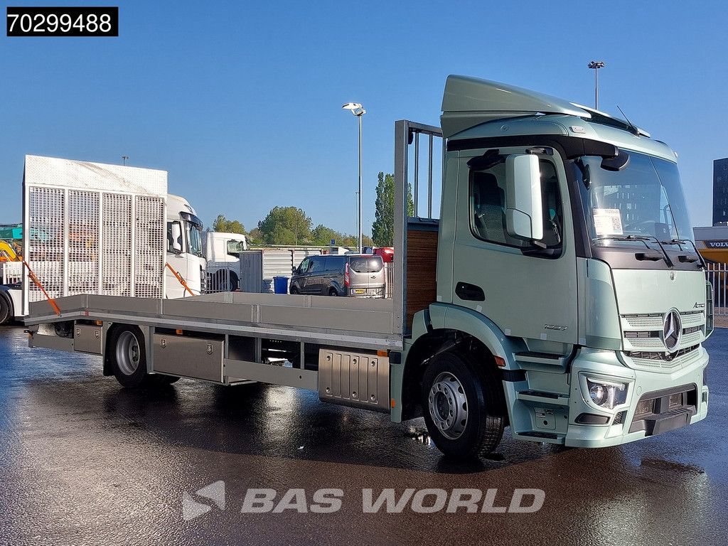 Mercedes Actros 1827 4X2 NEW! machine transporter 101cm loadfloor Oprijwagen Hydraulic ramp Euro 6