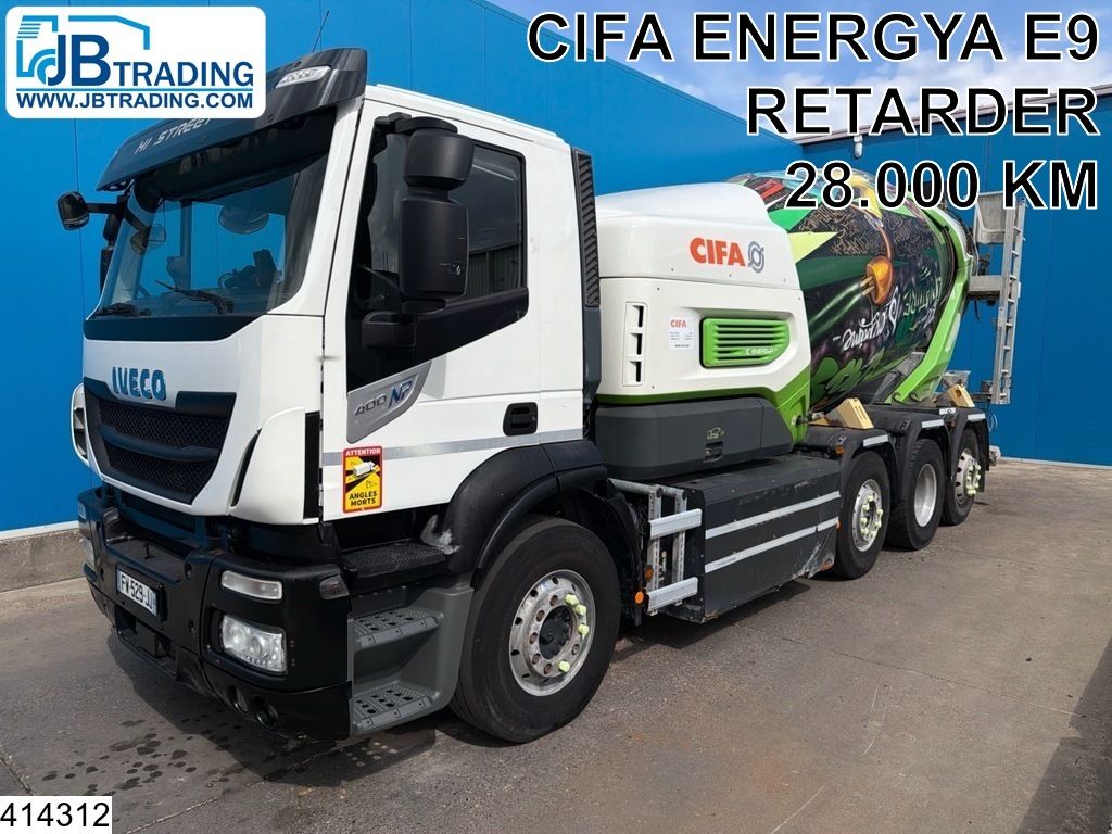 Iveco Stralis 400 CNG 8x2, EURO 6, Cifa 9m3, CNG, Retarder