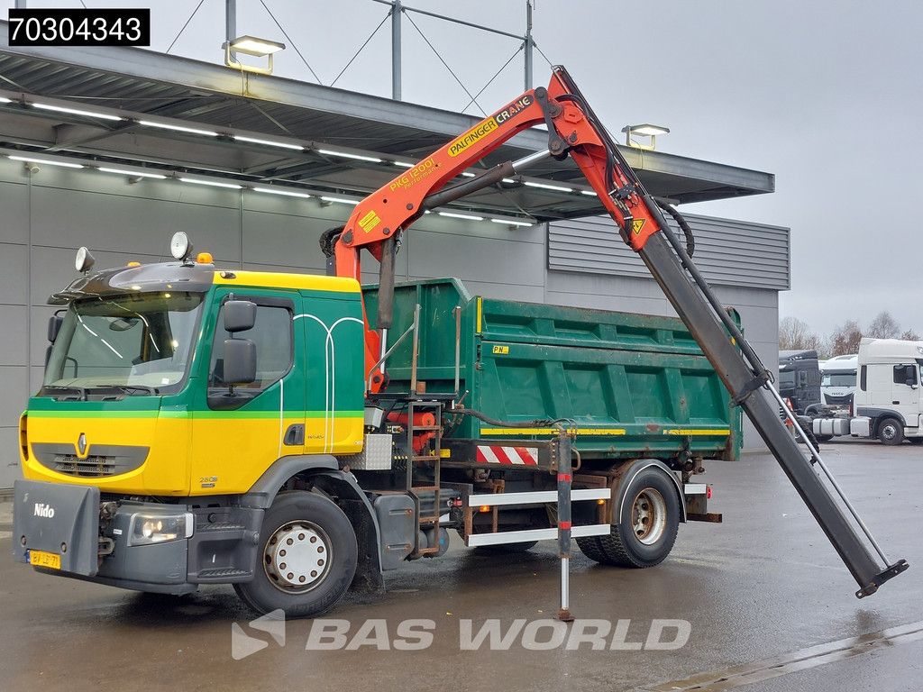 Renault D D 280 4X2 Palfinger PKG12001 Crane Kran 2-way tipper Automatic Euro 5