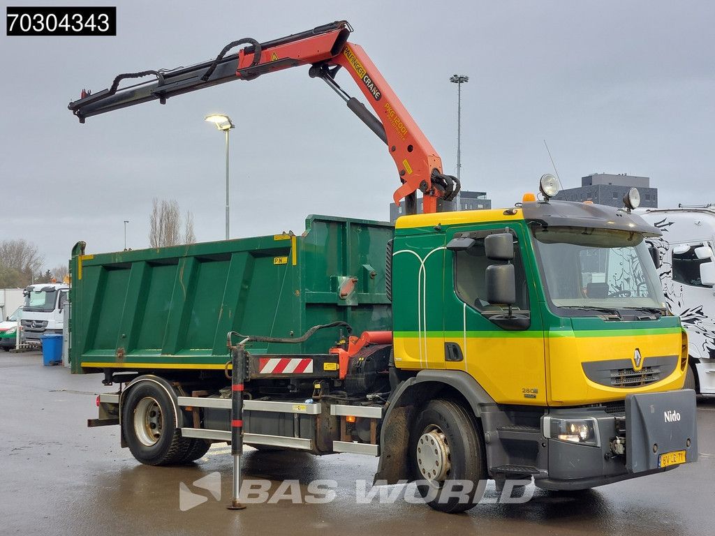 Renault D D 280 4X2 Palfinger PKG12001 Crane Kran 2-way tipper Automatic Euro 5