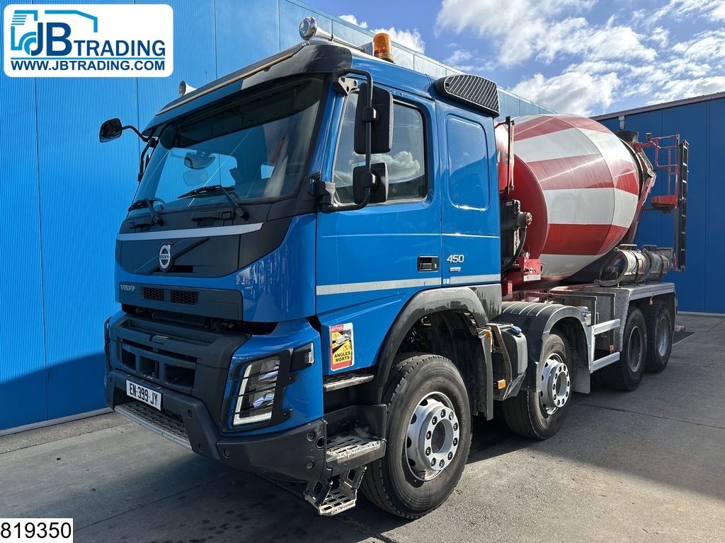 Volvo FMX 450 8x4, EURO 6, Leaf suspension, Stetter 8m3