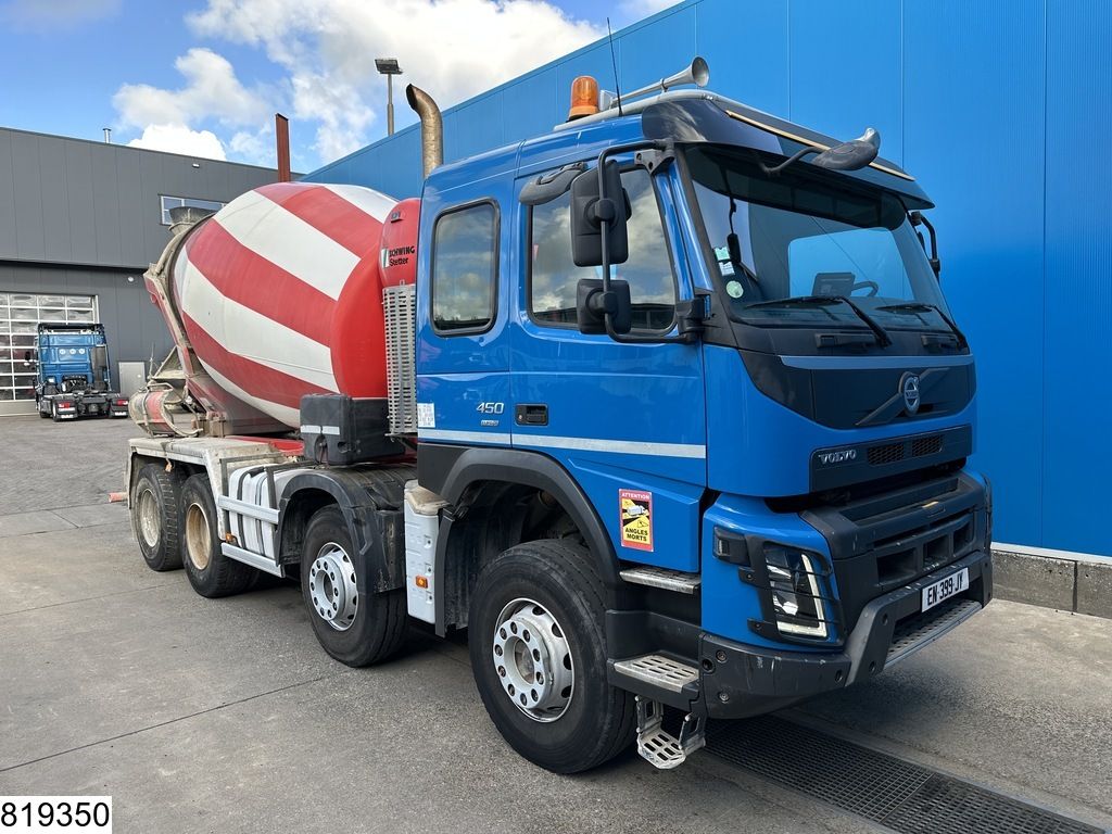 Volvo FMX 450 8x4, EURO 6, Leaf suspension, Stetter 8m3