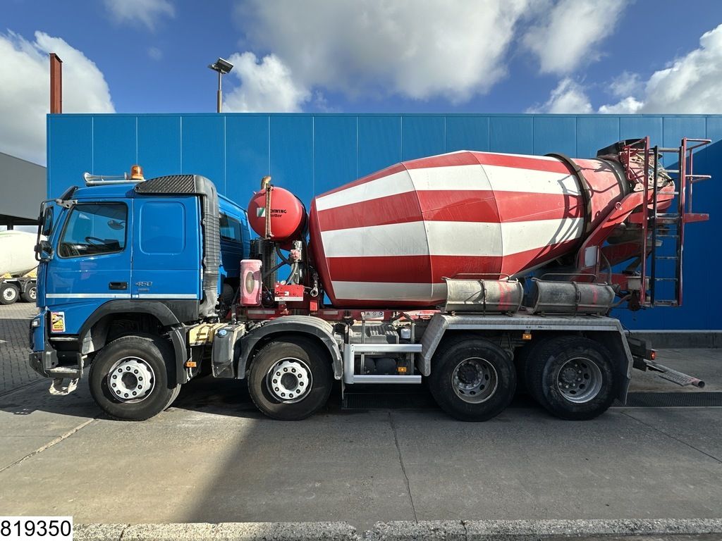 Volvo FMX 450 8x4, EURO 6, Leaf suspension, Stetter 8m3