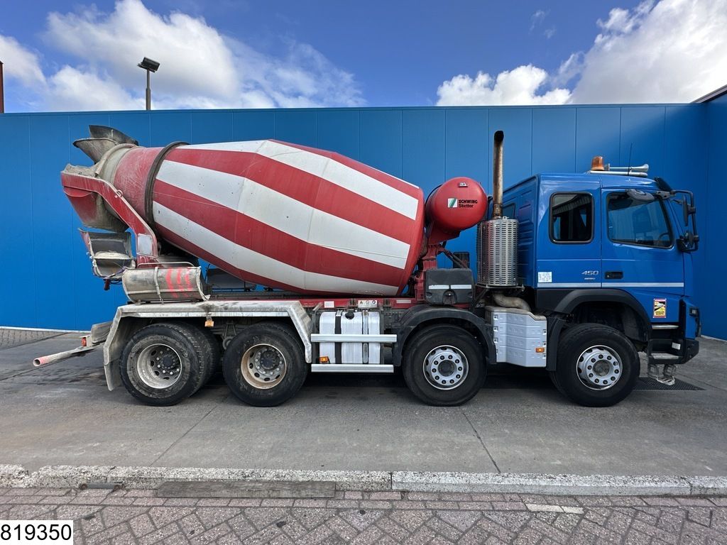 Volvo FMX 450 8x4, EURO 6, Leaf suspension, Stetter 8m3