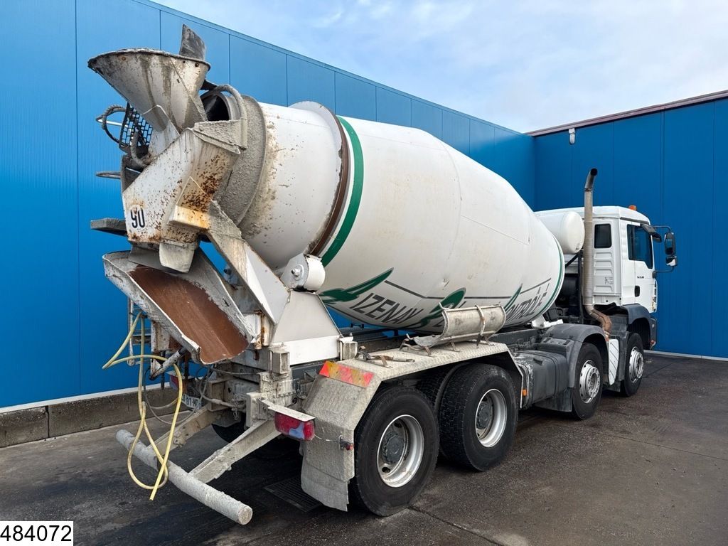 MAN TGA 35 360 8x4, EURO 4, 8m3, Manual, Steel suspension