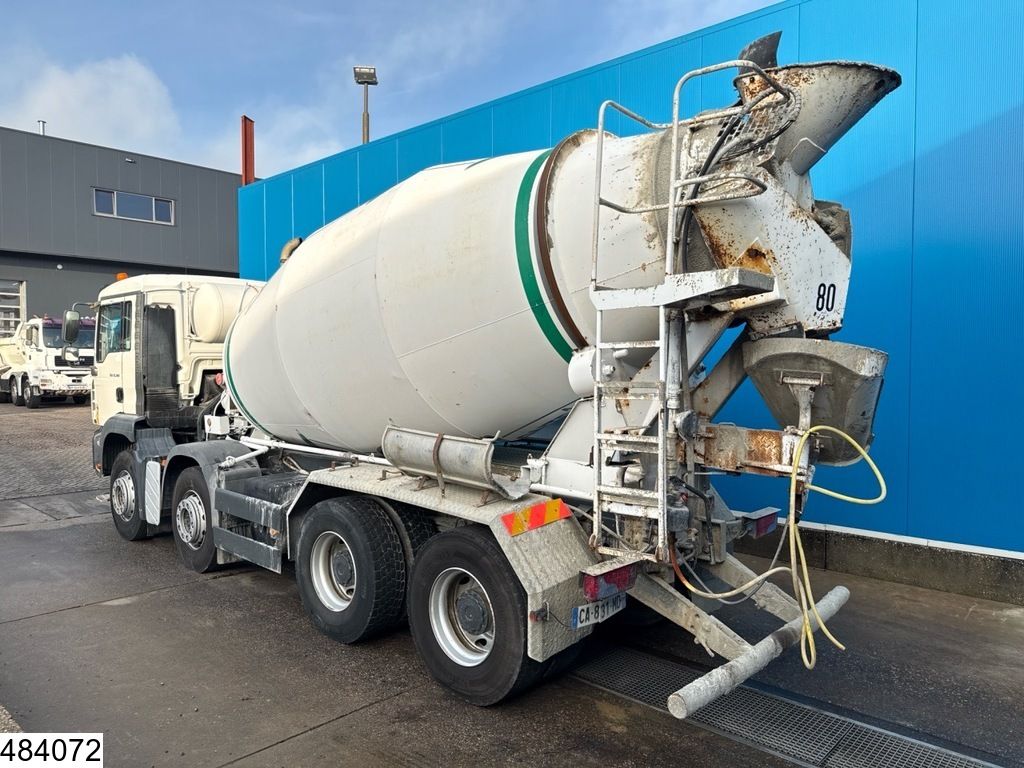 MAN TGA 35 360 8x4, EURO 4, 8m3, Manual, Steel suspension