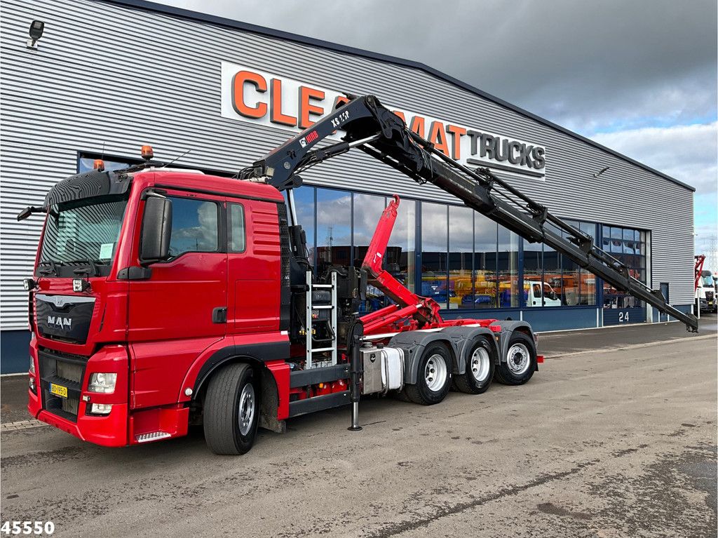Man TGX 35.480 8x4 Euro 6 Hiab 28 Tonmeter laadkraan