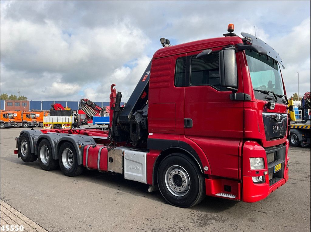 Man TGX 35.480 8x4 Euro 6 Hiab 28 Tonmeter laadkraan