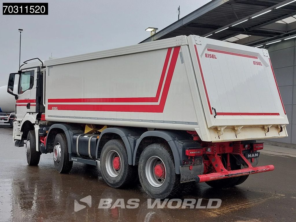 MAN TGS 35.430 8X4 20m3 Eisel aluminum tipper Steel suspension Big-Axle Automatic Euro 6