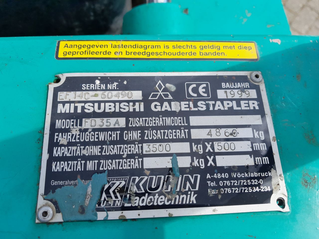 Mitsubishi FD35A (heftruck 3,5T)