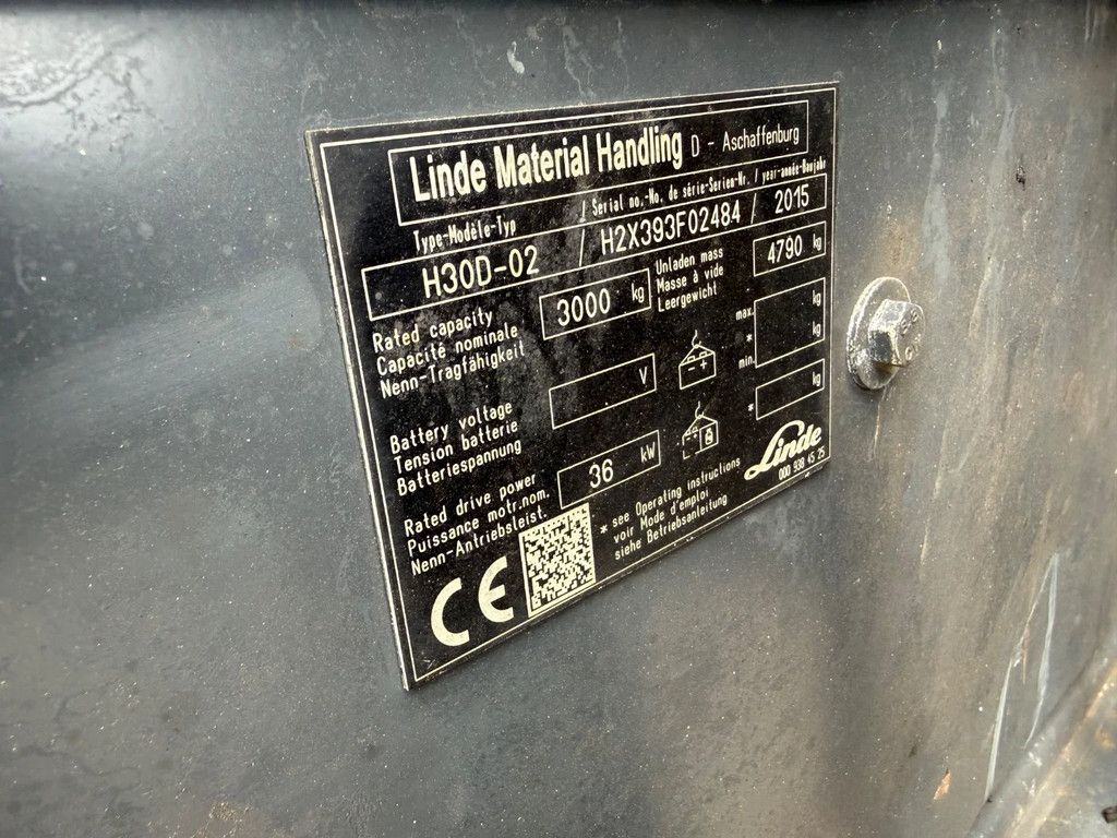 Linde diesel heftruck h30d-02