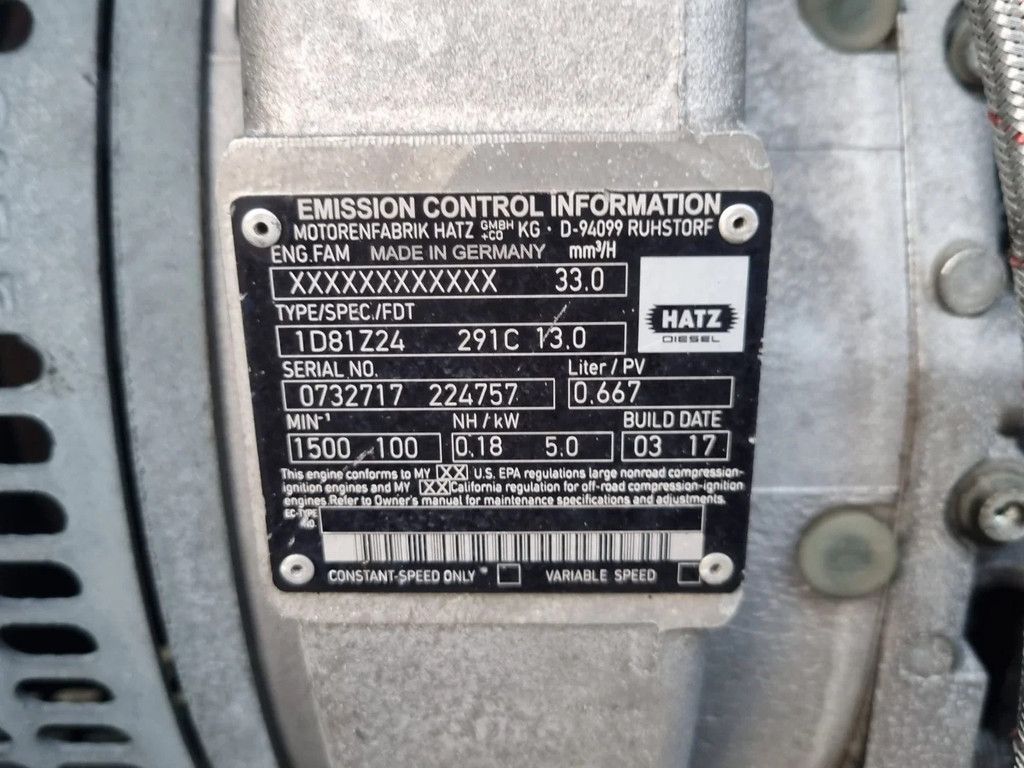 BBA BA100K D193 HATZ 1D81z