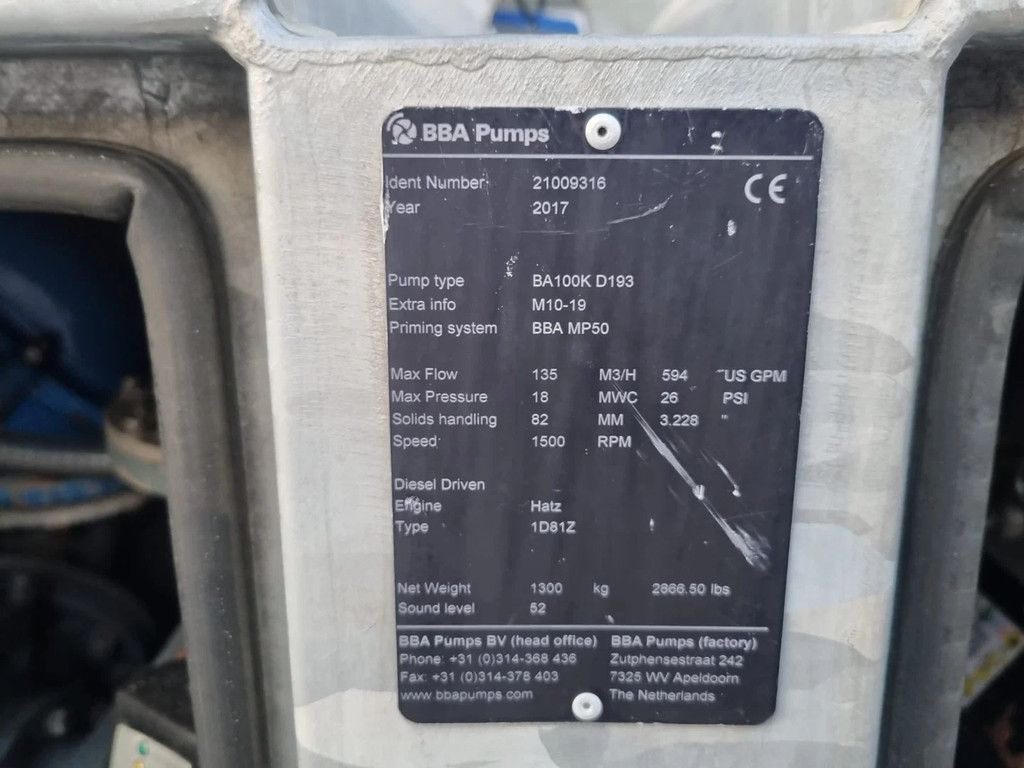 BBA BA100K D193 HATZ 1D81z