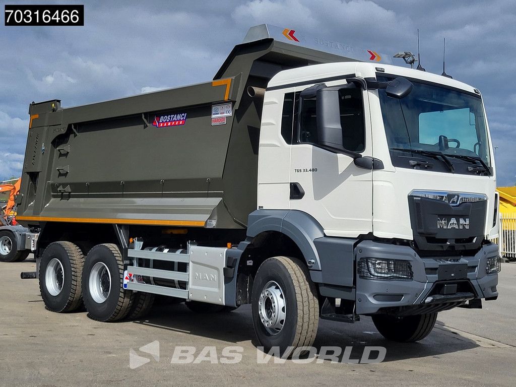 MAN TGS 33.480 6X4 NEW! 22m3 tipper Big-Axle Steel suspension Automatic Euro 6