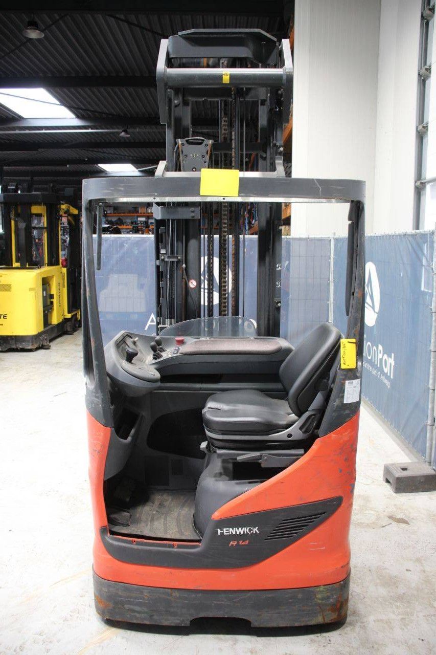 Fenwick-Linde R14-01 Elektro-Schubmaststapler 1400 kg 2015