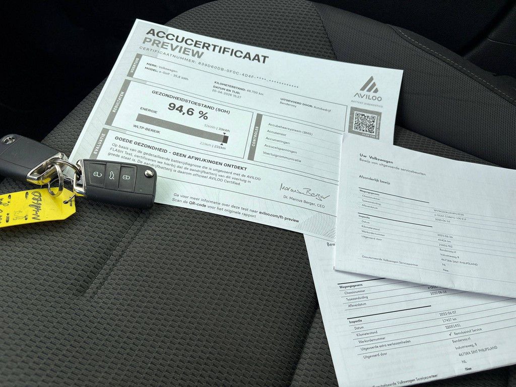 Personenauto Volkswagen Golf Elektrisch 136pk 2020 (Marge)