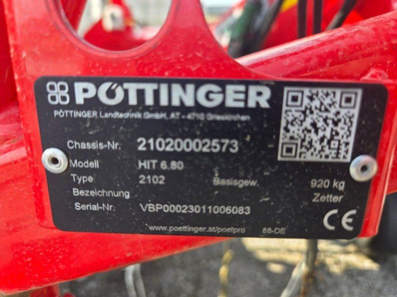 Pöttinger PÖTTINGER ZETTKREISEL HIT 6.80