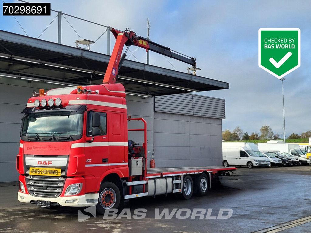 DAF XF XF 440 6X2 HMF 900-K2 Crane Kran Winch Lift+Steering Axle Full Air Euro 6