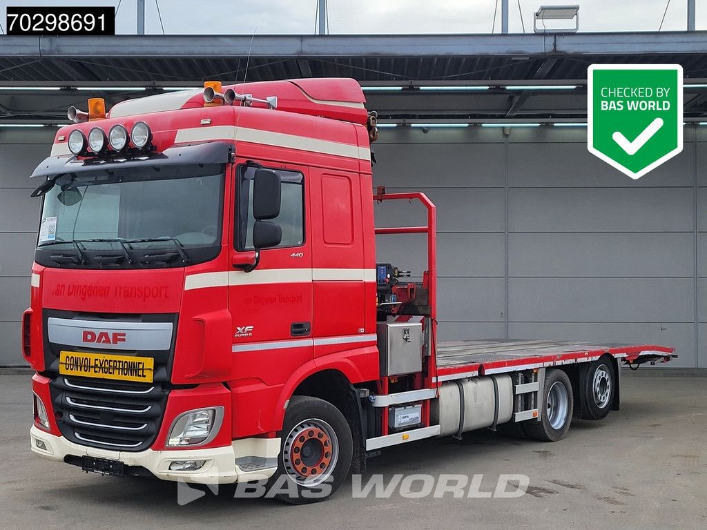 DAF XF XF 440 6X2 HMF 900-K2 Crane Kran Winch Lift+Steering Axle Full Air Euro 6