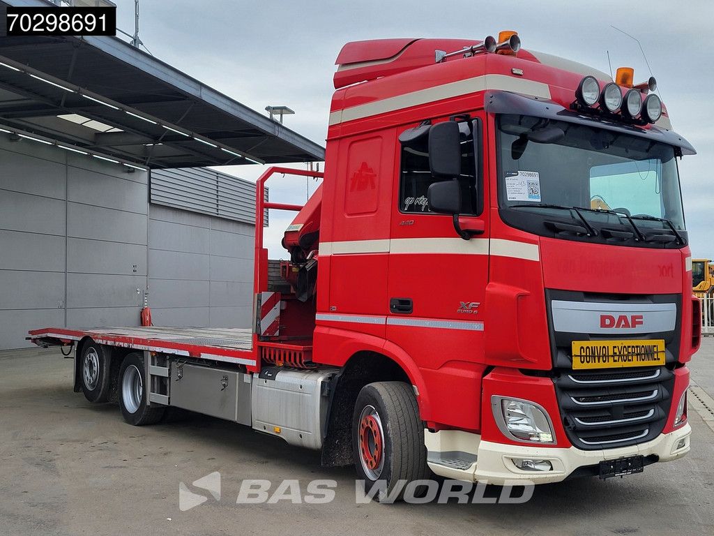 DAF XF XF 440 6X2 HMF 900-K2 Crane Kran Winch Lift+Steering Axle Full Air Euro 6
