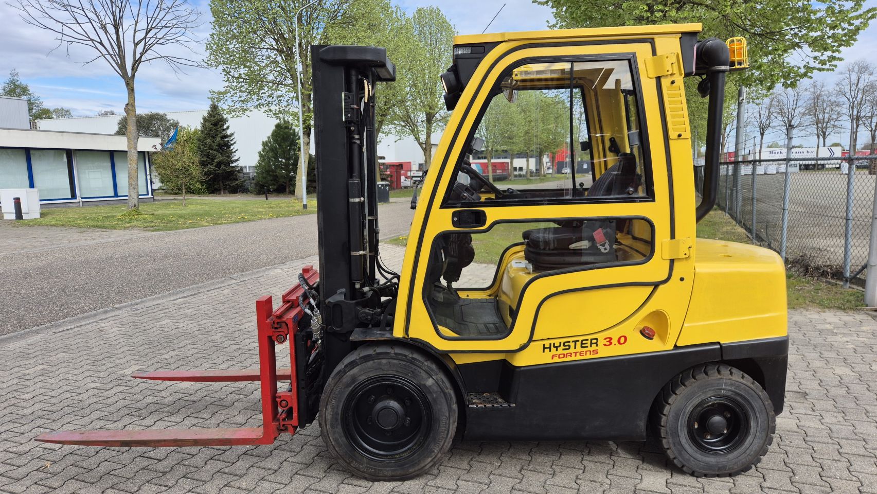 HYSTER Fortens H3.0FT Diesel Freelift en vorken versteller