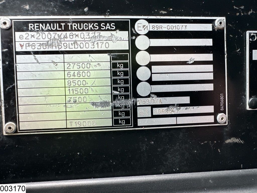 Renault C 430 EURO 6, PTO, Palfinger