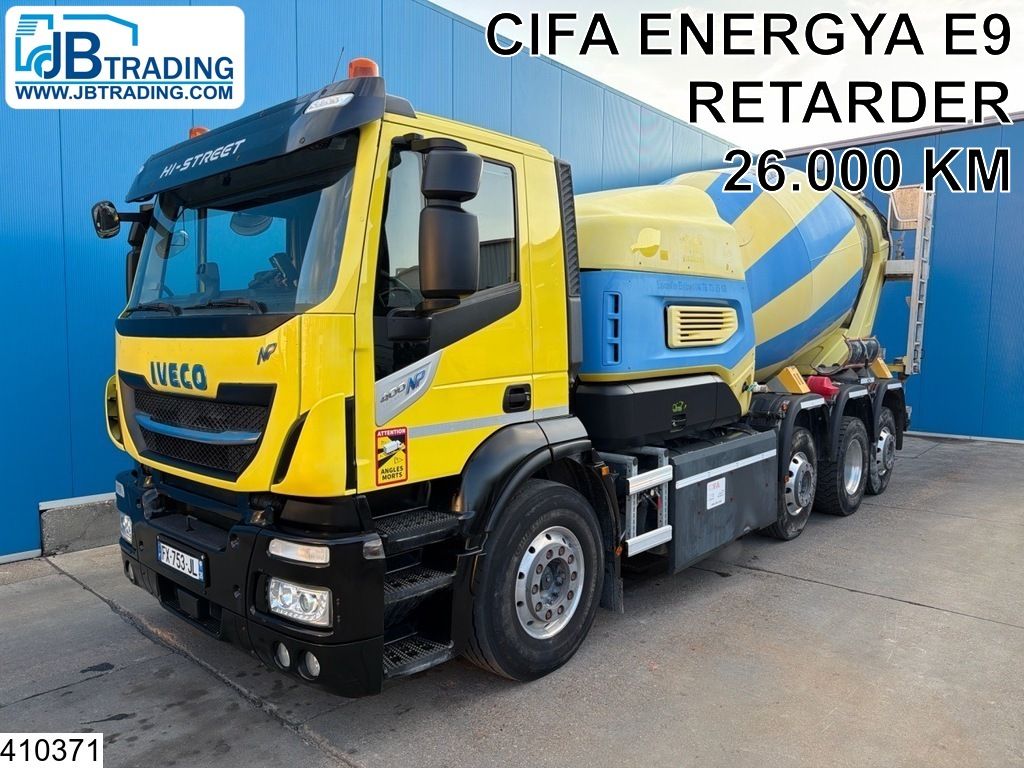 Iveco Stralis 8x2, EURO 6, CIFA 9m3, CNG, Retarder