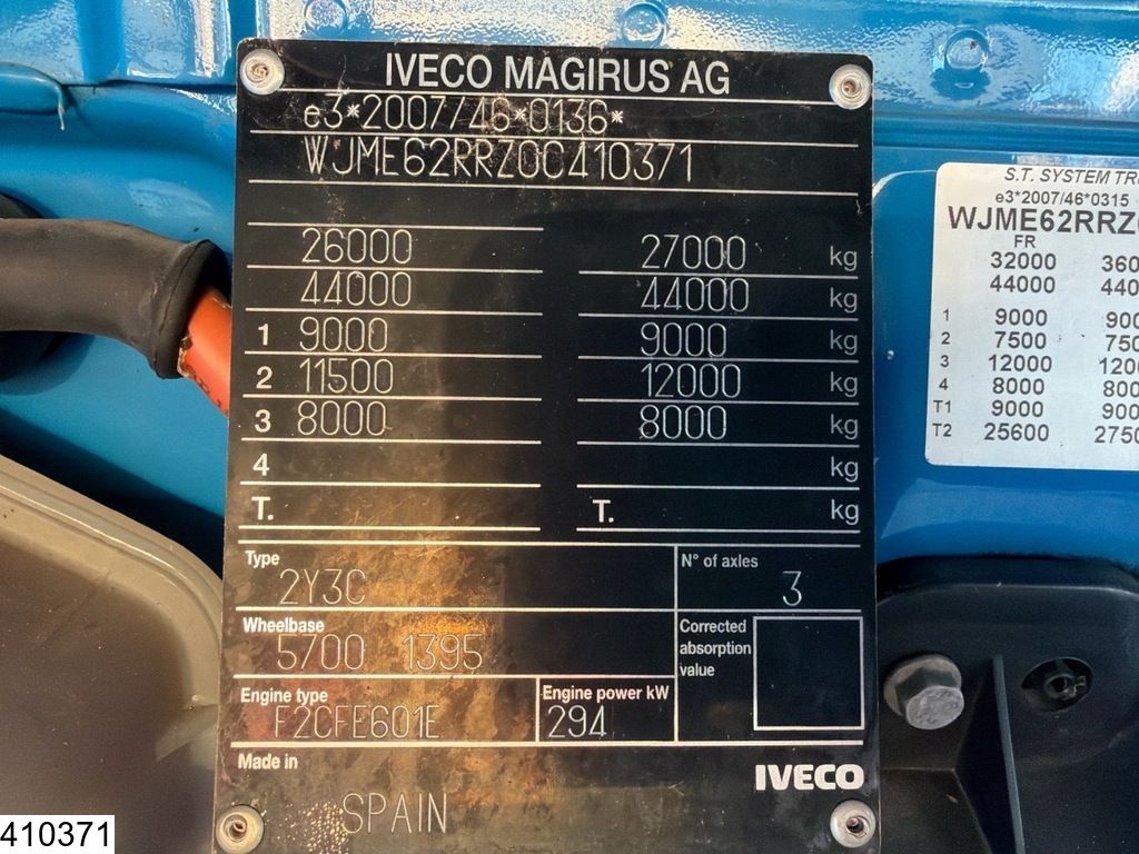 Iveco Stralis 8x2, EURO 6, CIFA 9m3, CNG, Retarder