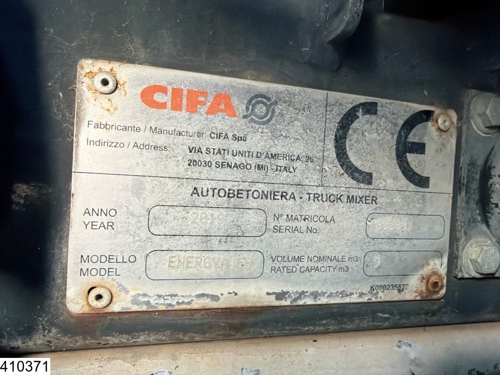 Iveco Stralis 8x2, EURO 6, CIFA 9m3, CNG, Retarder