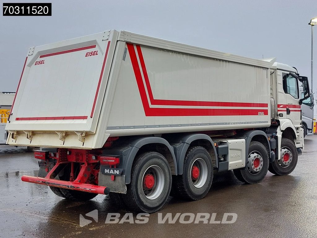 MAN TGS 35.430 8X4 20m3 Eisel aluminum tipper Steel suspension Big-Axle Automatic Euro 6