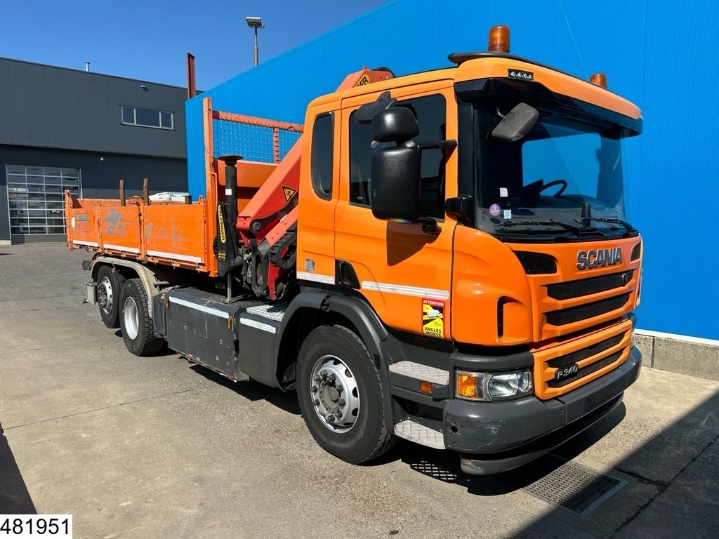 Scania P 340 EURO 6, CNG, 6x2, Retarder, Palfinger, Remote