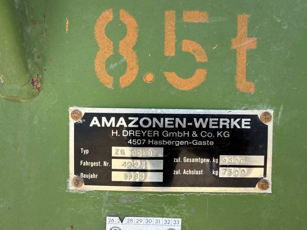 Amazone Kalkstrooier ZG8000