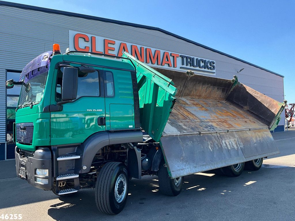 MAN TGS 35.480 8x8 Manual Full Steel Meiller 14m³ Kipper