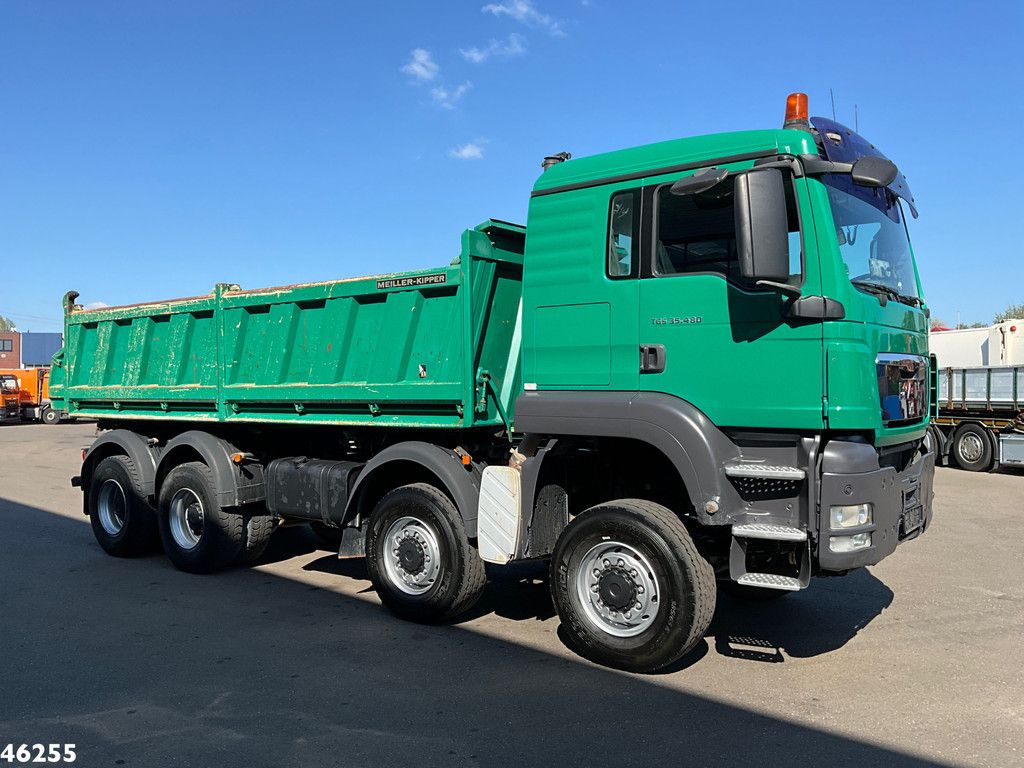 MAN TGS 35.480 8x8 Manual Full Steel Meiller 14m³ Kipper